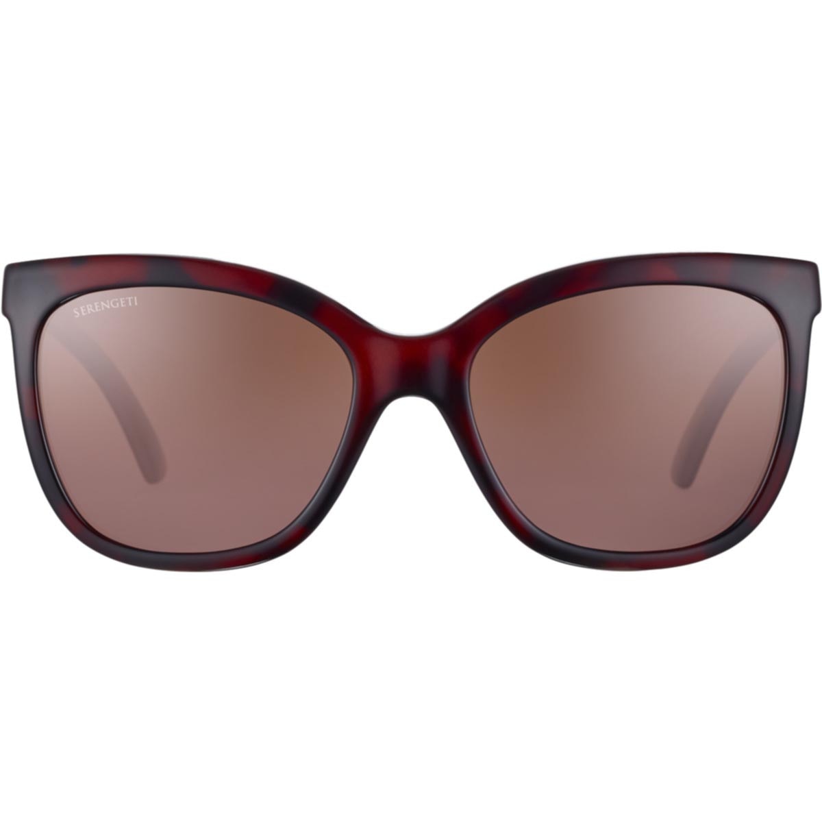 Serengeti Agata Sunglasses  Red Tortoise Shiny Medium, Large